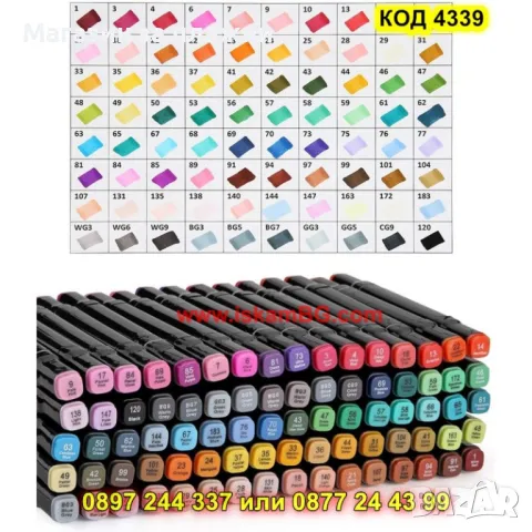 Мега комплект 80 броя двустранни цветни маркери - КОД 4339, снимка 11 - Ученически пособия, канцеларски материали - 49126035