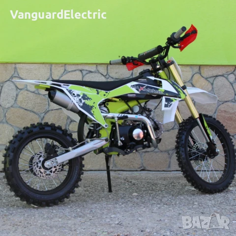 Бензинов Кросов мотор 125cc MX Racing - Зелен