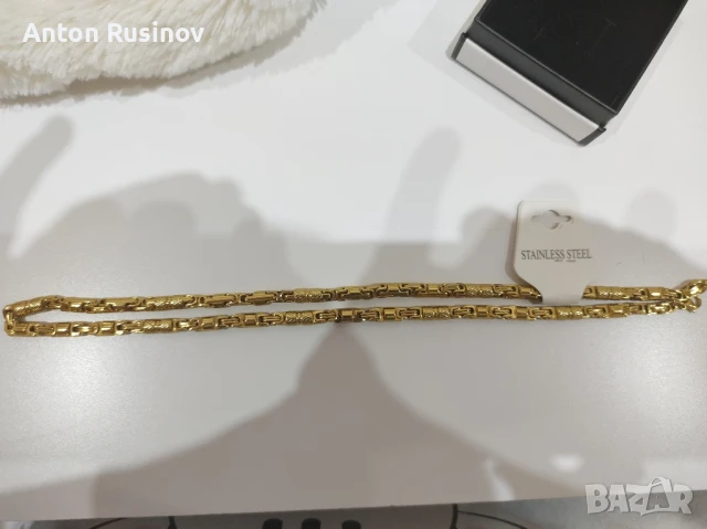 Ланец от благородна стомана., снимка 4 - Колиета, медальони, синджири - 51151427