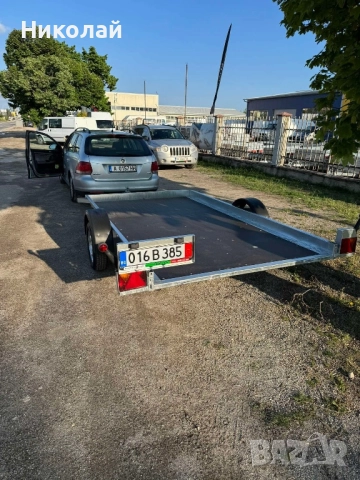 Платформа с падащ борд, ремарке, колесар, за автомобил, снимка 2 - Ремаркета - 52743242