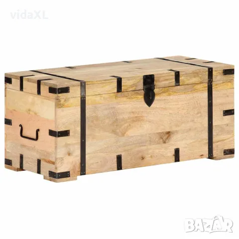 vidaXL Ракла, 90x40x40 см, мангово дърво масив, снимка 7 - Скринове - 56146627