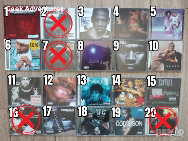 Hip-Hop Rap Music Albums CD's Оригинални Рап Музикални Дискове Хип-Хоп, снимка 2 - CD дискове - 46671250