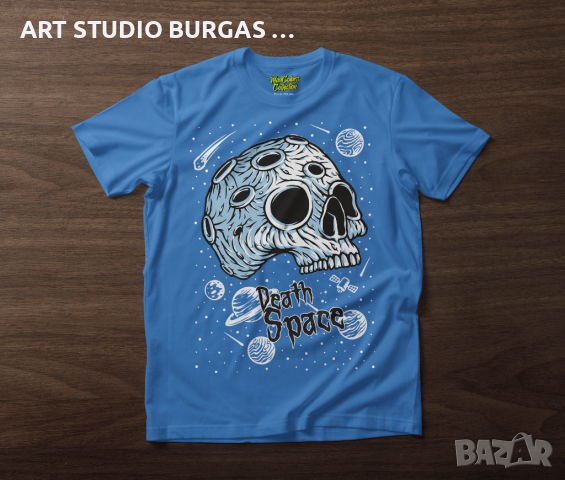 Тениска унисекс Death Space "MADCOLORS COLLECTION", снимка 5 - Тениски - 36389465