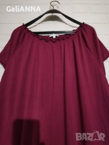 СТРАХОТНА ТУНИКА ВИНЕН ЦВЯТ 3XL-4XL, снимка 3 - Туники - 41631950