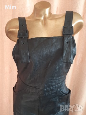 Н&М 40 Черен кожен гащеризон , снимка 2 - Гащеризони - 39702942