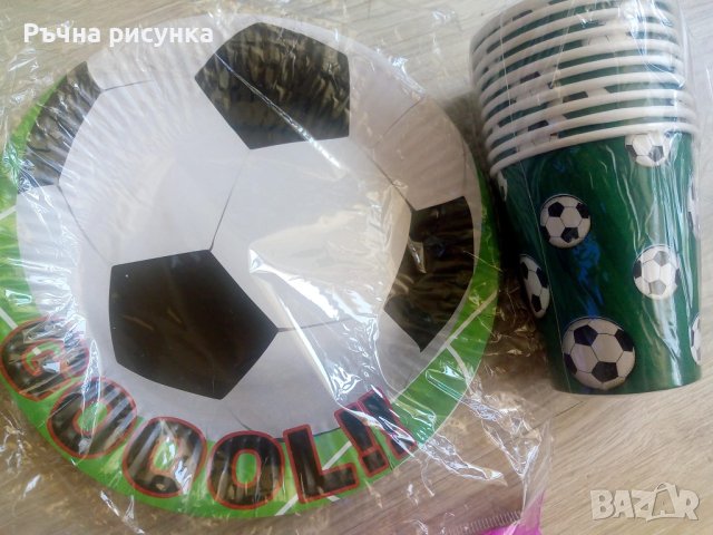 Комплект за парти на тема футбол, снимка 16 - Декорация за дома - 37493367