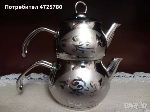двоен чайник за турски чай