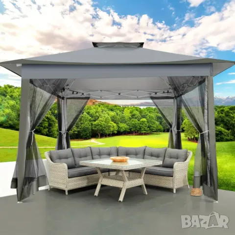 🎪 Градинска шатра 3.66 x 3.66 м – здравина, стил и удобство в едно!, снимка 1