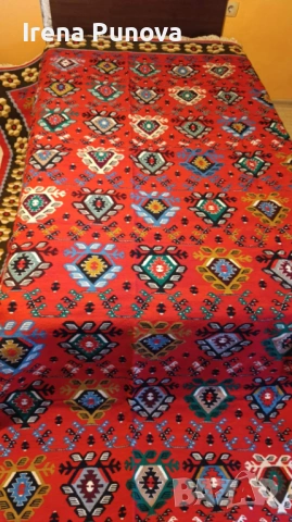 Чисто нов Чипровски килим 3.03 × 2.20 м – ръчна изработка, с етикет, снимка 5 - Килими - 53776252