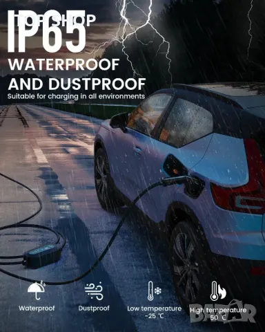 Зарядно устройство EzGoGo EV, Тип кабел 2 до 3-щифтов щепсел 6,1 м 3kW, снимка 7 - Аксесоари и консумативи - 49340592