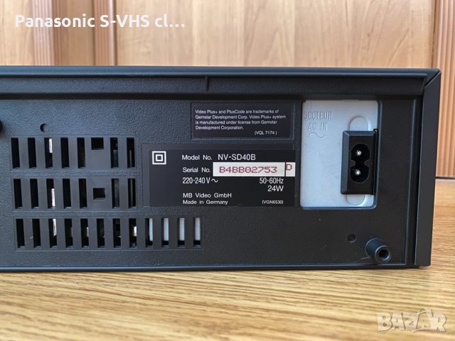 Panasonic VHS NV-SD40B 4 head, снимка 7 - Плейъри, домашно кино, прожектори - 44465502