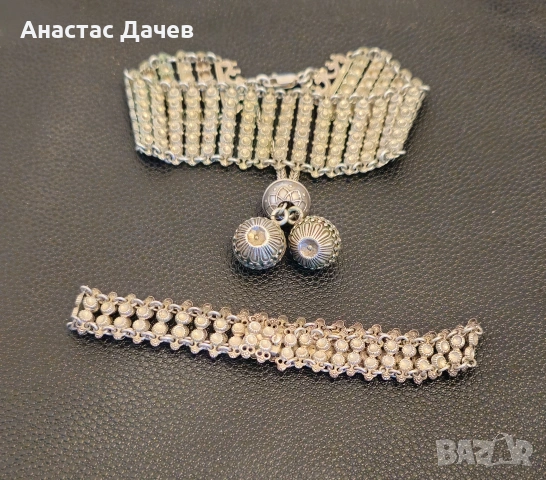 Стари Сребърни гривни, снимка 5 - Гривни - 53795251