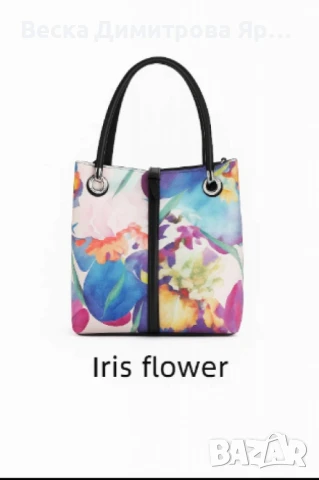 Дамски чанти с флорален цветен мотив, снимка 5 - Чанти - 50759840