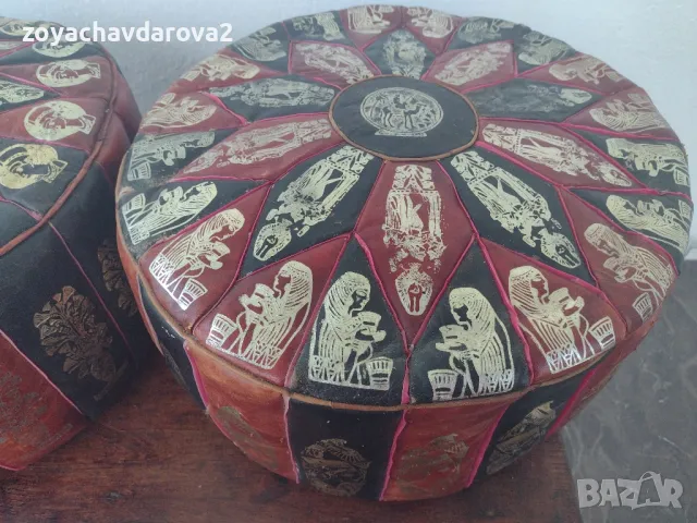 ПУФ ЕСТЕСТВЕНА КОЗЯ КОЖА, снимка 3 - Други - 49960570