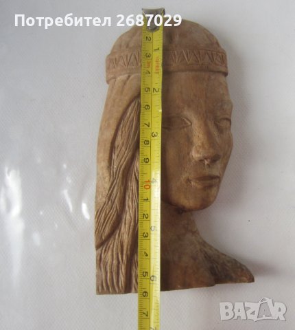 Дърворезби: жена глава пано, Света Богородица, дървена глава  - мъж, снимка 4 - Статуетки - 39490484