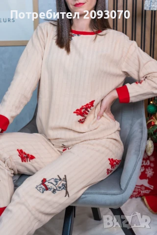 Дамска коледна пижама, снимка 2 - Пижами - 50970940