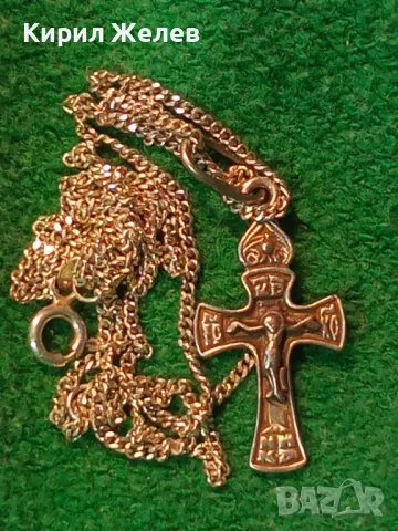 СТАРО РУСКО ПРАВОСЛАВНО СРЕБЪРНО РАЗПЯТИЕ КРЪСТ СРЕБРО 925 с 2 МАРКИРОВКИ и СРЕБЪРНА ВЕРИЖКА 40046, снимка 16 - Антикварни и старинни предмети - 50180881