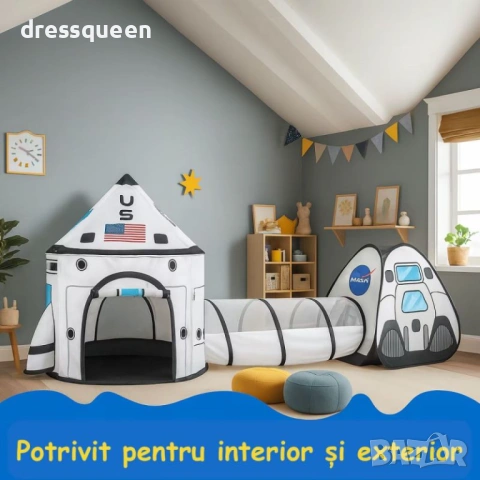 4751 Сгъваем игрален център 3 в 1 – Палатка, Тунел и Басейн за топки за момчета