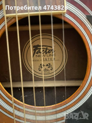 Акустична китара Factor LA700 – Sunburst, с пикап, снимка 3 - Китари - 53565760