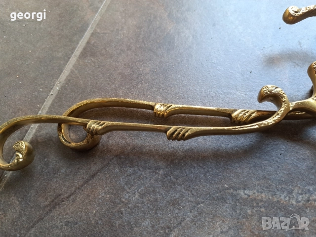 бронзови закачалки за дрехи 28/2, снимка 6 - Закачалки - 51853639