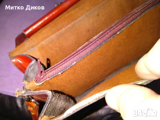 Маркова борсета Classic естествена кожа 200х145х80мм, снимка 12 - Чанти - 48346802