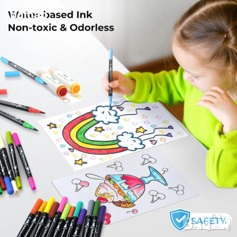 Ohuhu Maui Series маркери с два писеца тип четка и тънък писец, Ohuhu 160 цвята, снимка 9 - Ученически пособия, канцеларски материали - 52183610