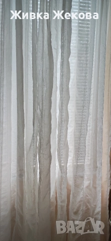 нежно, бяло перде , снимка 3 - Пердета и завеси - 53258769
