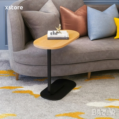 Многофункционална C-образна масичка за кафе, за хол и спалня. 2 варианта, снимка 6 - Маси - 52888842