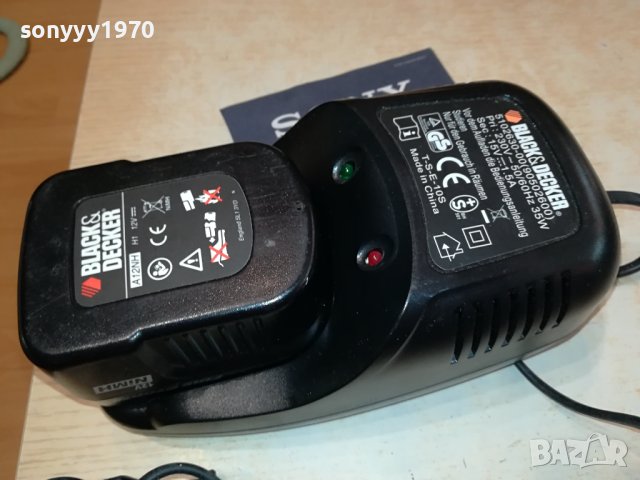 BLACK DECKER CHARGER+BATTERY PACK 0508231922, снимка 2 - Винтоверти - 41767334