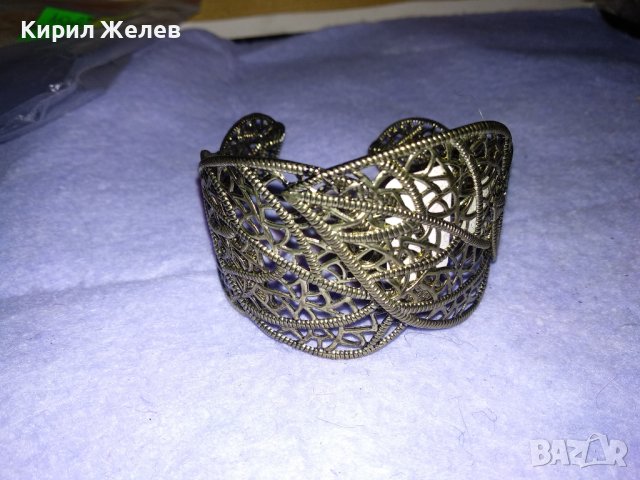 АЖУРНА ФЕШЪН АРТ РЕГУЛИРУЕМА ЕФЕКТНА ГРИВНА от ЛАКИРАНА НЕРЪЖДАЕМА СТОМАНА 26482, снимка 8 - Гривни - 41266634