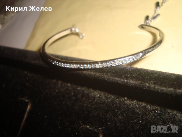 СРЕБРИСТО УКРАШЕНИЕ ИНКРУСТИРАНО с МИНИАТЮРНИ ЦИРКОНИ 23769, снимка 5 - Други - 33789551