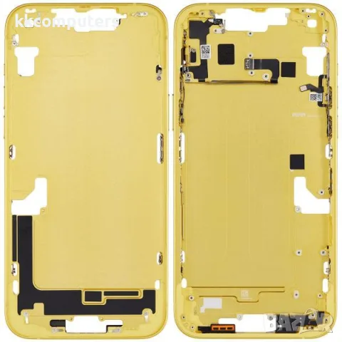 Среден борд за iPhone 15 6.1 / Жълт / КЛАС B Баркод : 484582