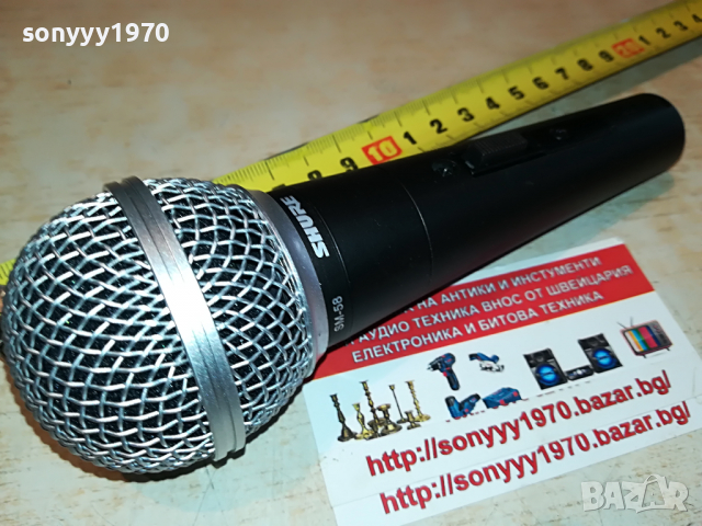 shure sm58 profi mic 0204221817, снимка 2 - Микрофони - 36320490