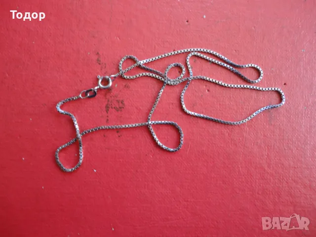 Страхотна сребърна верижка колие 925 А, снимка 3 - Колиета, медальони, синджири - 47463305