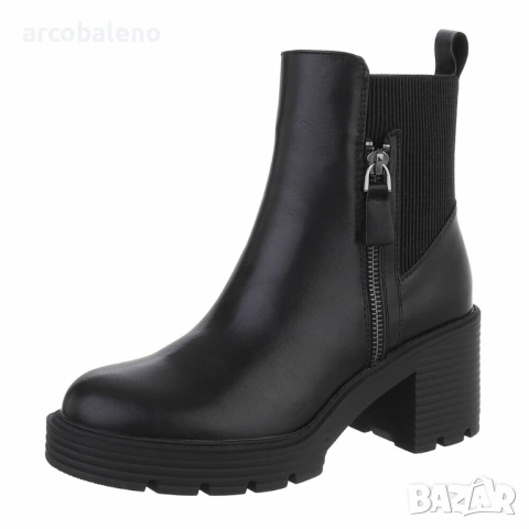 Дамски боти на висок ток, 2цвята , снимка 2 - Дамски боти - 47347868