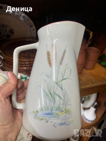 Изида от 1966 с най-рядко срещаната кана  Страхотен ретро модел и рядка декорация Размер-23/16 см , снимка 5 - Други - 52844168