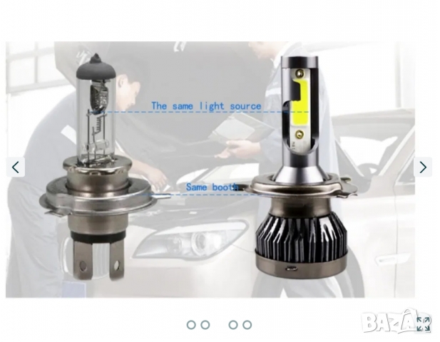 LED крушки за фарове, H1 H7 H4 НВ3 НВ4 Н11 9-32V 44W, снимка 9 - Аксесоари и консумативи - 36106852