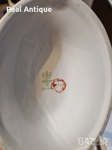 Прекрасна антикварна колекционерска унгарска фигура статуетка Hollohaza , снимка 8 - Антикварни и старинни предмети - 51008947