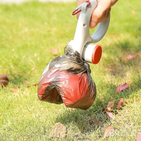 Уред за събиране на кучешки изпражнения + ПОДАРЪК ТОРБИЧКИ, снимка 8 - За кучета - 41631178