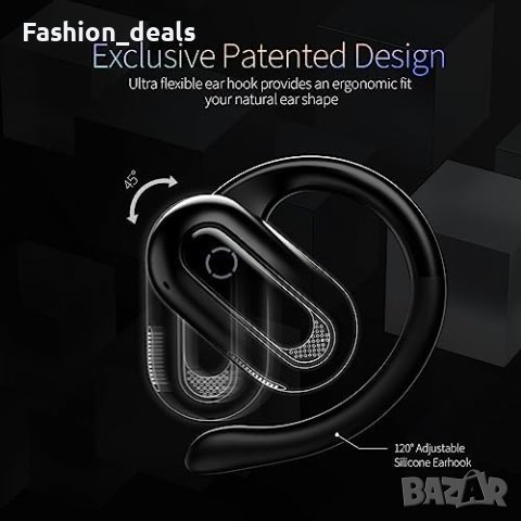 Нови Bluetooth 5.3 Отворени Безжични Слушалки, 55Ч Възпроизвеждане, IPX7 Водоустойчиви, снимка 7 - Bluetooth слушалки - 42698545