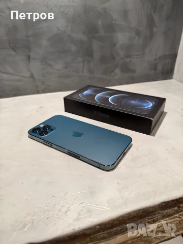 КАТО НОВ Iphone 12 Pro Pacific Blue 128 GB, снимка 4 - Apple iPhone - 56261193