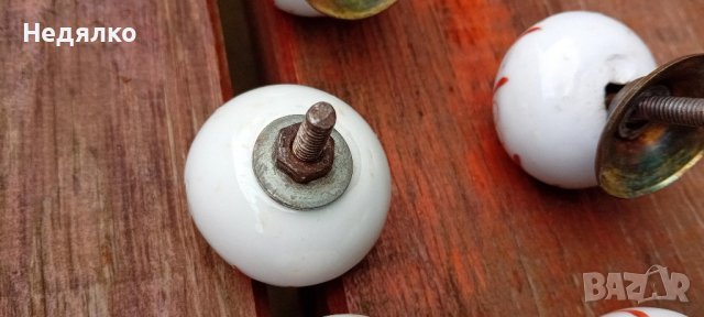 6бр стари порцеланови топки за скрин,шкаф, снимка 11 - Антикварни и старинни предмети - 44400241