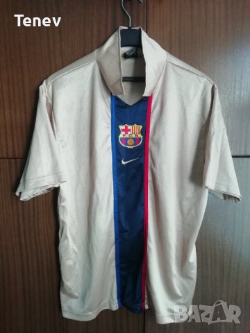 FC Barcelona Nike Vintage 2001/2002/2003 златиста оригинална тениска фланелка Барселона 