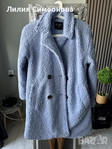 🩵 Дамско teddy палто LCW Casual – светлосиньо, размер 34