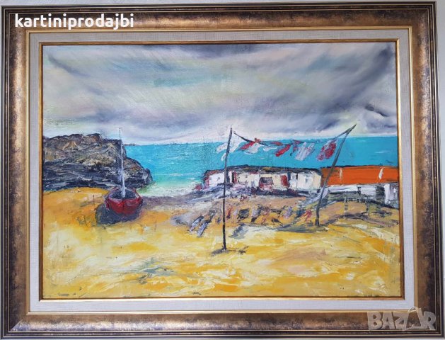 Маслена картина " Пясък и вятър ", снимка 4 - Картини - 44261318
