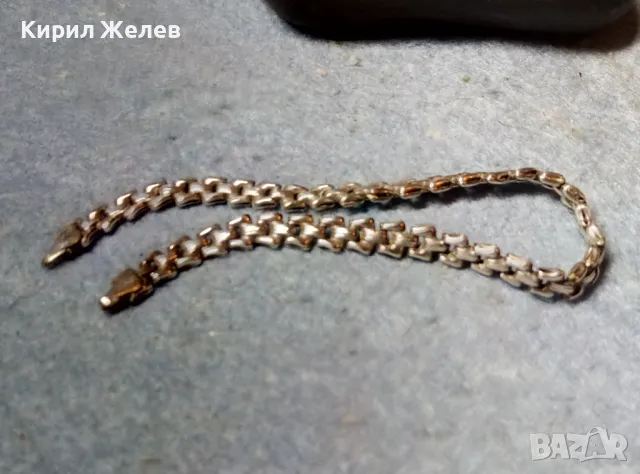 СТИЛНА СРЕБЪРНА ГРИВНА СРЕБРО 925 РЯДКА ВИНТИДЖ АРТ ПЛЕТКА БИЖУТЕРСКА РАБОТА 47587, снимка 6 - Гривни - 49149505