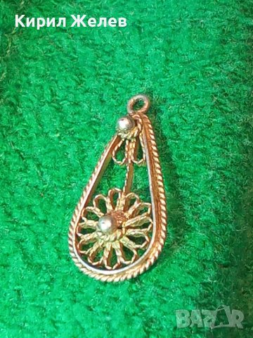 СТАРА СРЕБЪРНА ФИЛИГРАННА ВИСУЛКА с ГРАНУЛАЦИЯ 12722, снимка 2 - Антикварни и старинни предмети - 30376191