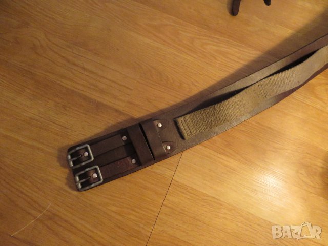 Старинен мъжки колан за лов и риболов със двойно закопчаване., снимка 4 - Екипировка - 34134405