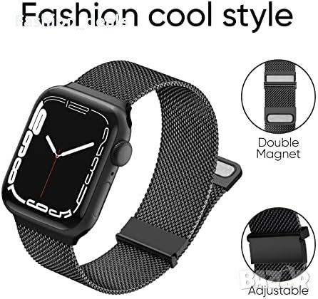 Нова елегантна метална каишка за Apple Watch Ultra/Неръждаема стомана , снимка 6 - Други - 41262343