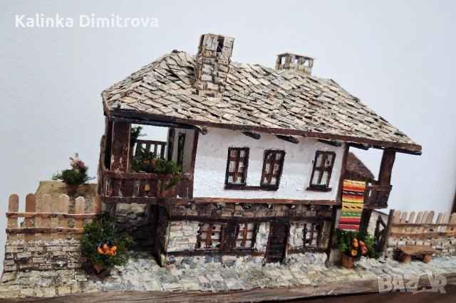 Макет на къща-изцяло ръчна изработка.